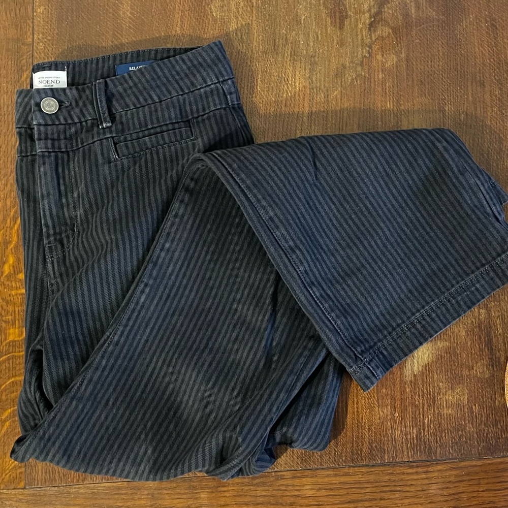 Black Striped Pants